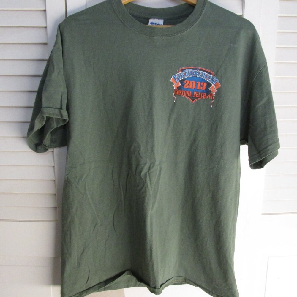 Biketoberfest 2013 T-shirt Size - Large - Green